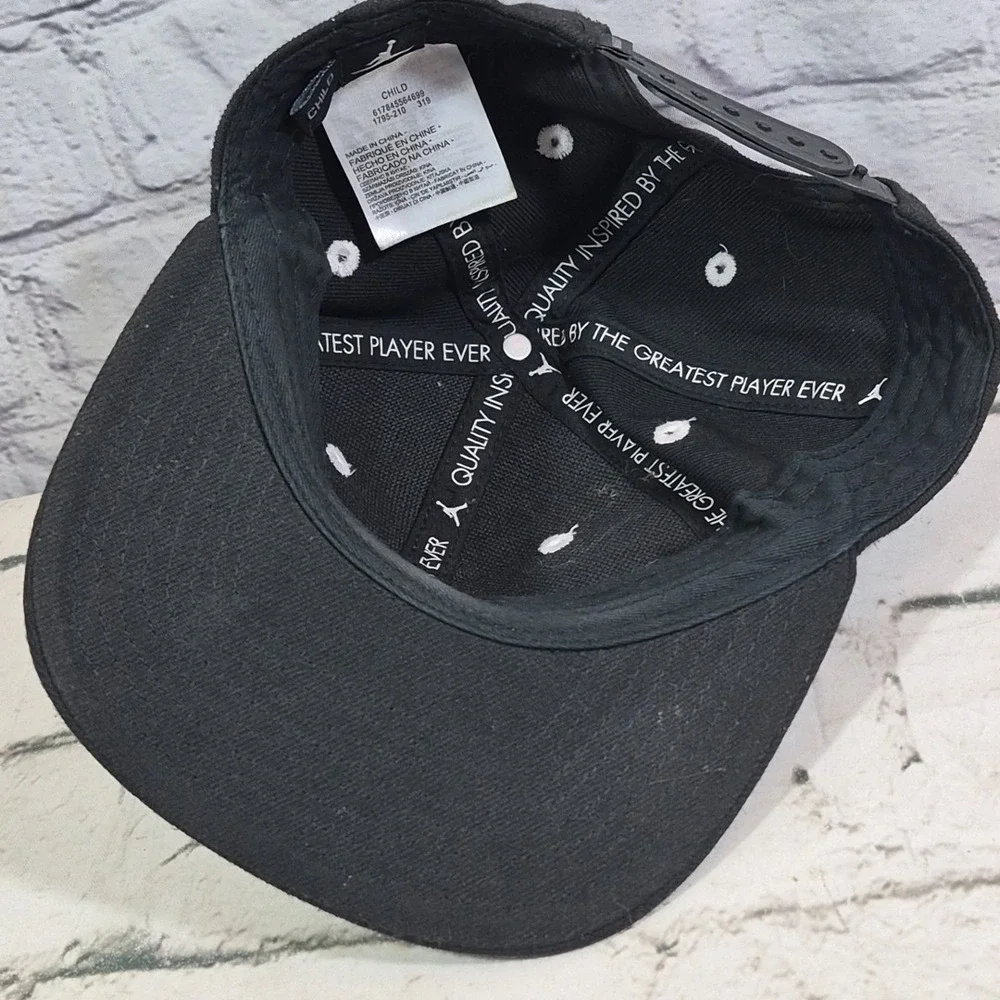 Nike Air‎ Jordan Jumpman Youth Retro Snapback HAT Black Snapback Embroidered